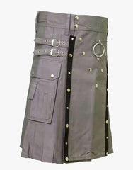 Contemporary Gray Utility Kit - Scottish Kilt Jacket™ USA-UK