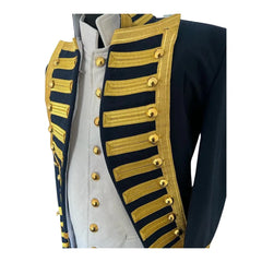 Napoleonic Regency Naval Admiral's Frock Coat with Waistcoat - Scottish Kilt Jacket™ USA-UK