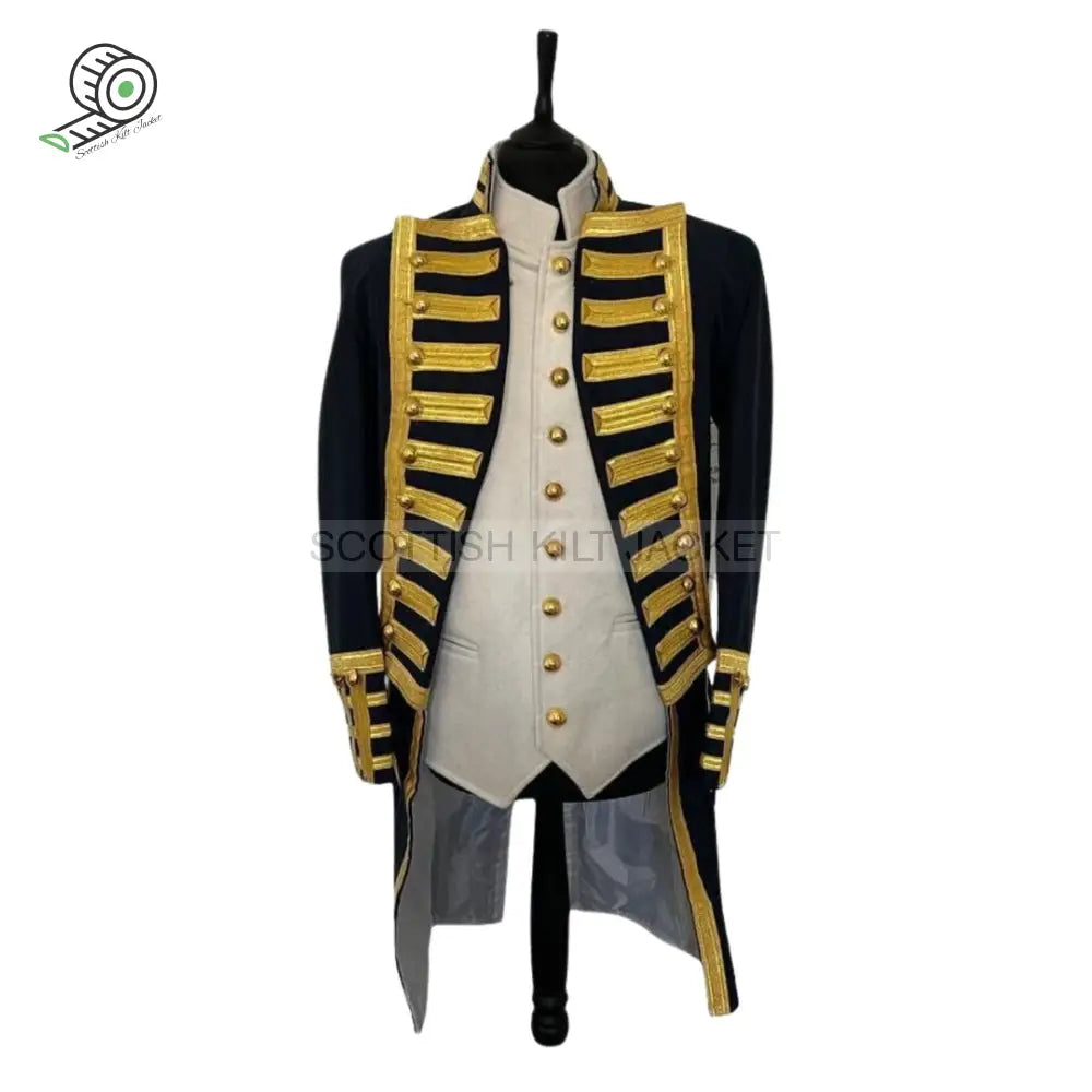 Napoleonic Regency Naval Admiral’s Frock Coat With Waistcoat Military Jackets