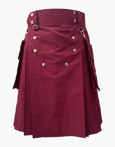 Utilities Kilt for Modern Burgundy - Scottish Kilt Jacket™ USA-UK