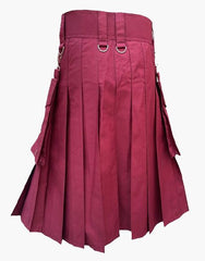 Utilities Kilt for Modern Burgundy - Scottish Kilt Jacket™ USA-UK