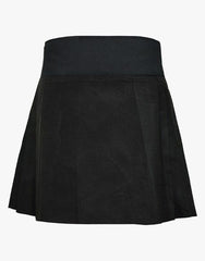 Ladies' Plain Black Short Tartan Kilt - Scottish Kilt Jacket™ USA-UK