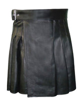 original kilt in black leather - Scottish Kilt Jacket™ USA-UK