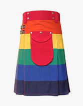 RAINBOW HYBRID KILT PRIDE - Scottish Kilt Jacket™ USA-UK