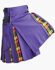 HYBRID PURPLE KILT - scottish kilt jacket