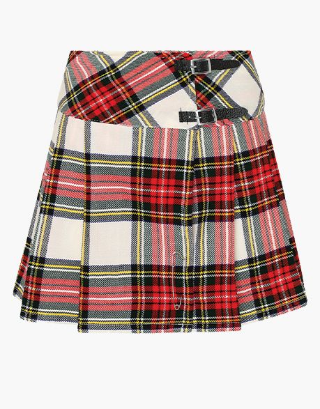 Women's Red and White Tartan Kilt - Scottish Kilt Jacket™ USA-UK