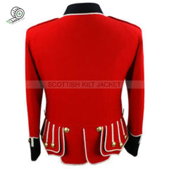 Red Blazer Pipe Band Doublet - Queen’s Own Cameron Highlanders Of Canada Jacket