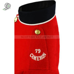 Red Blazer Pipe Band Doublet - Queen’s Own Cameron Highlanders Of Canada Jacket