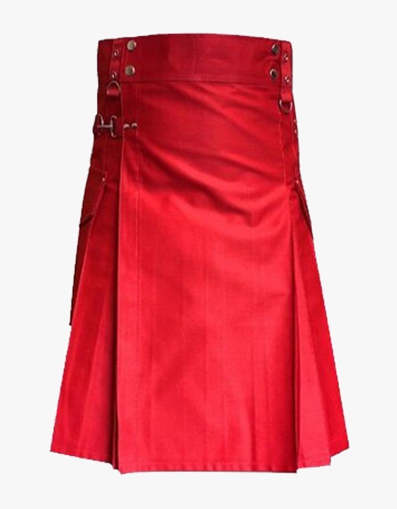 RED CARGO KILT MENS - Scottish Kilt Jacket™ USA-UK