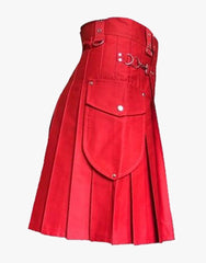 RED CARGO KILT MENS - Scottish Kilt Jacket™ USA-UK
