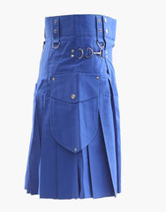 KILT ROYAL BLUE CARGO - Scottish Kilt Jacket™ USA-UK