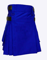 HIGH QUALITY MODERN KILTS - ROYAL BLUE DELUXE KILTS - Scottish Kilt Jacket™ USA-UK
