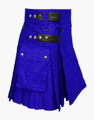 HIGH QUALITY MODERN KILTS - ROYAL BLUE DELUXE KILTS - Scottish Kilt Jacket™ USA-UK