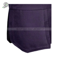 Scots Guards Style Doublet 16 In Navy Gabardine Jacket