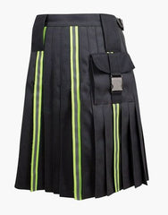 BLACK SCOTTISH UTILITY FIREFIGHTER - Scottish Kilt Jacket™ USA-UK