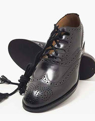SHOES WITH LEATHER EXECUTIVE GHILLIE BROGUE - Scottish Kilt Jacket™ USA-UK
