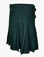 KIT TARTAN GREEN SOLID - scottish kilt jacket