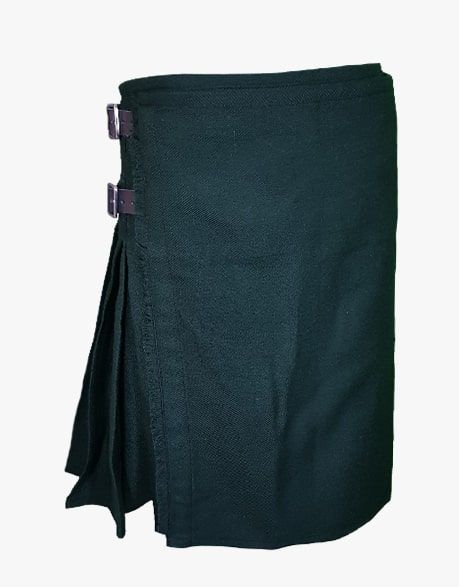 KIT TARTAN GREEN SOLID - scottish kilt jacket