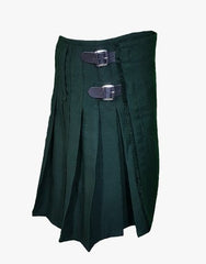 KIT TARTAN GREEN SOLID - scottish kilt jacket