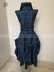Tartan Steampunk Fancy dress Plaid Tartan Dress