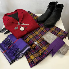 8-yard pleated tartan kilt – Highland outfit for weddings and events