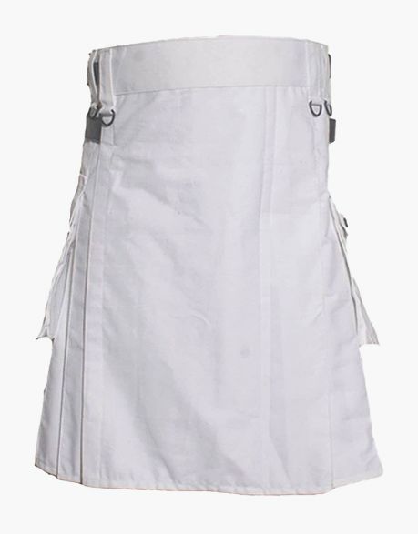 WHITE TACTICAL UTILITY KILT - Scottish Kilt Jacket™ USA-UK