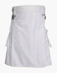 WHITE TACTICAL UTILITY KILT - Scottish Kilt Jacket™ USA-UK