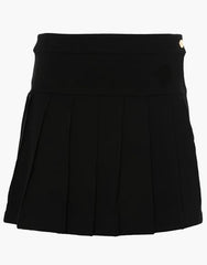 WOMEN BLACK PLEATED SHORT KILT - Scottish Kilt Jacket™ USA-UK