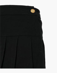 WOMEN BLACK PLEATED SHORT KILT - Scottish Kilt Jacket™ USA-UK