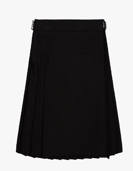 WOMEN TARTAN KILT IN BLACK - Scottish Kilt Jacket™ USA-UK