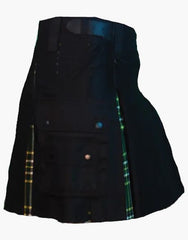 IRISH NATIONAL MINI HYBRID KILT FOR BLACK WOMEN - Scottish Kilt Jacket™ USA-UK