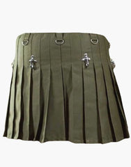 UTILITY KILT FOR WOMEN WITH LEATHER STRAPS - Scottish Kilt Jacket™ USA-UK
