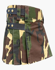 CAMO WOODLAND MINI KILT - Scottish Kilt Jacket™ USA-UK