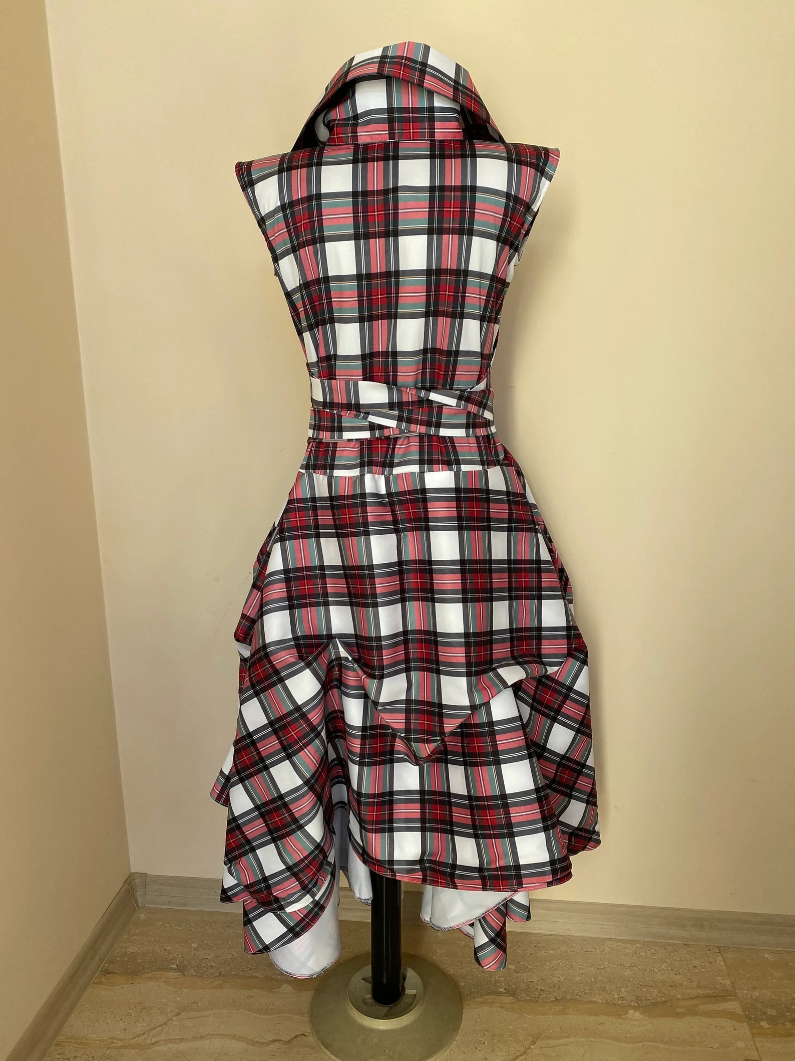 steampunk tartan dress 