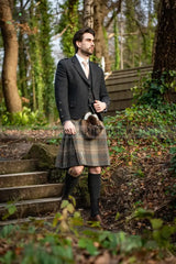 Arrochar Tweed Kilt Outfit In Charcoal