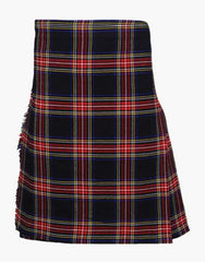 STEWART KILT IN BLACK TARTAN - scottish kilt jacket