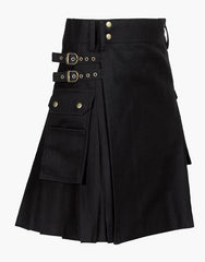 Utility Kilts in Black - Scottish Kilt Jacket™ USA-UK