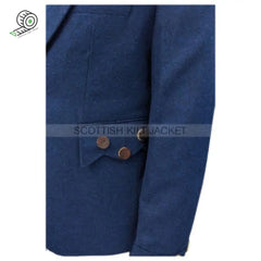 Blue Tweed Argyll Wedding Jacket Kilt Jackets