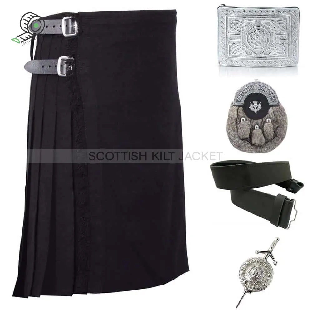 Deal On Black Tartan Kilt Sets