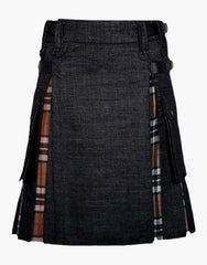 DENIM HYBRID KILT - scottish kilt jacket