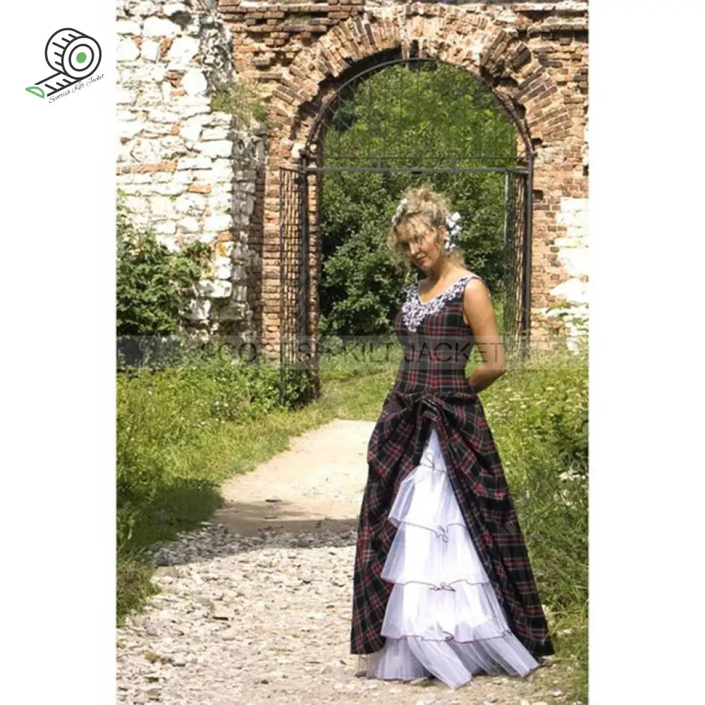 Tartan s wedding Dress In Abigail tartan Scottish Kilt Jacket USA UK