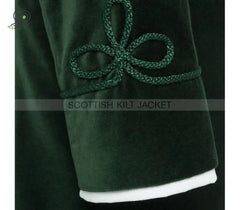 Elegant Green Velvet Dinner Blazer Smoking Jackets