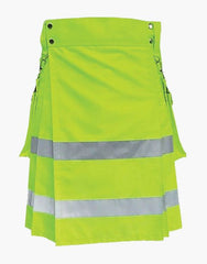 FLUORESCENT HIGH VIS KILT - FIREFIGHTER UTILITY KILT - Scottish Kilt Jacket™ USA-UK