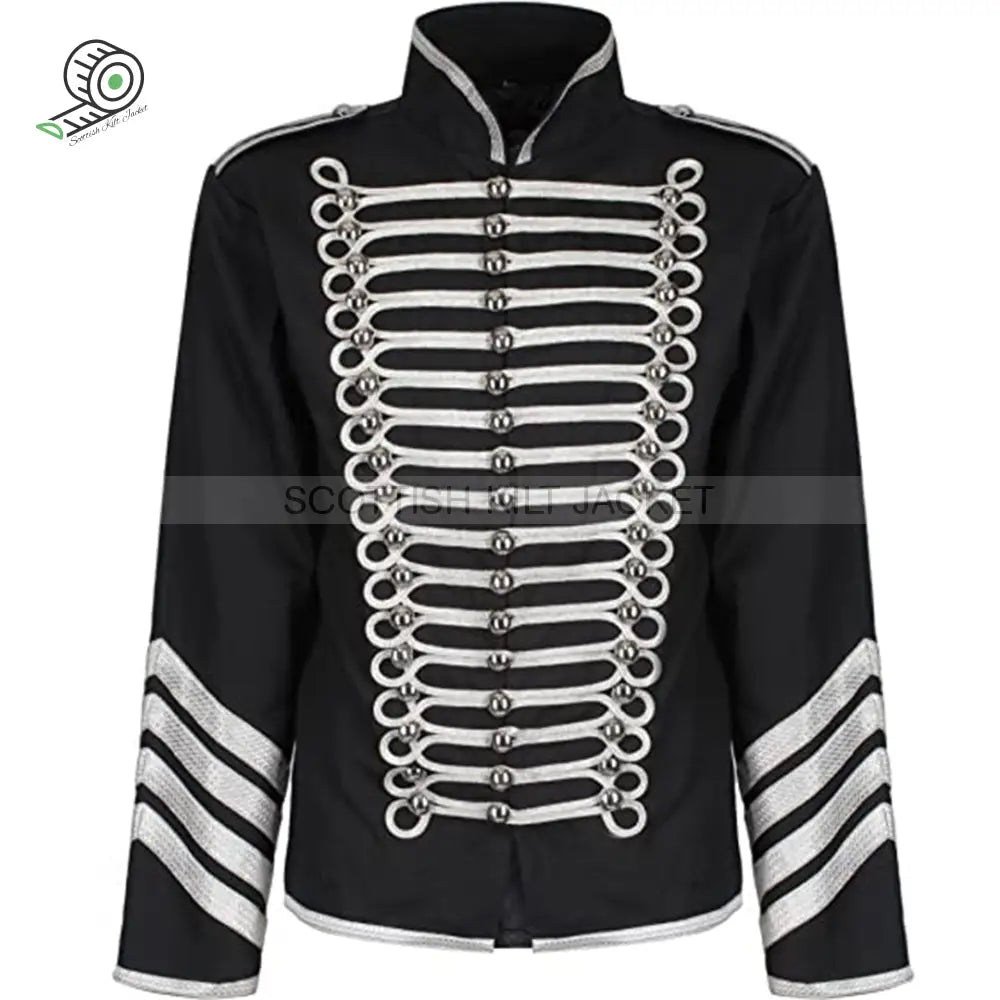 Gothic Steampunk Military Hussar Parade Jacket Jackets