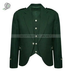 Green Argyll Vest And Jacket Tweed Kilt Jackets