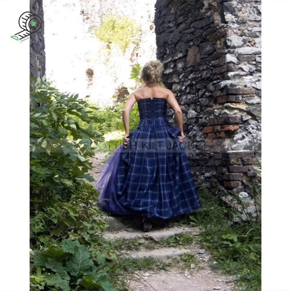 Isla Gown Wedding In Tartan Dresses