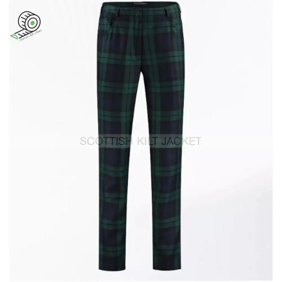 Longridge - Pantaloni Da Golf Trews In Tartan Blu | Uomo, 97% Cotone, Con Apribottiglie E Tee Incorporati - 4