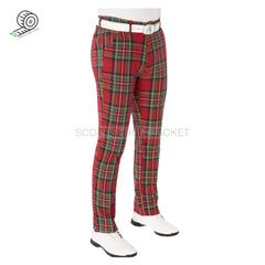  Men's Tartan Trews  Golf Pants Stewart Tartan