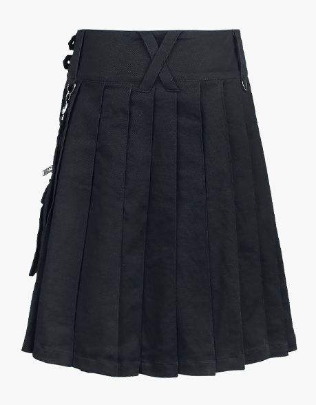 CALLE UTILITY KILT - MODERN BLACK GOTHIC Punk Kilt - Scottish Kilt Jacket™ USA-UK