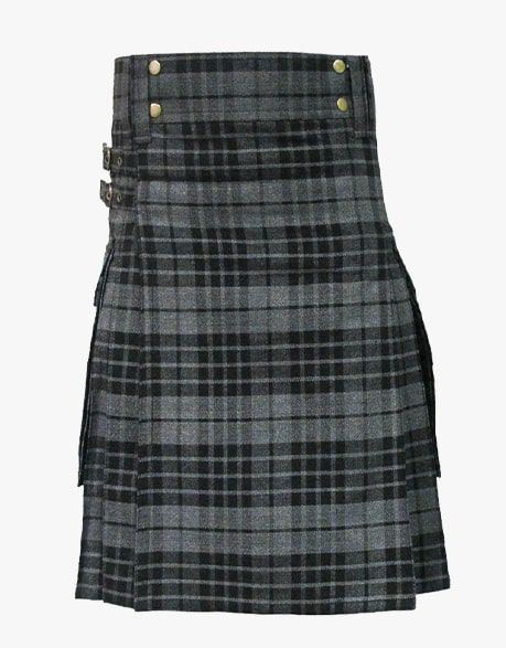 NIGHT WATCH TARTAN UTILITY KILT - scottish kilt jacket